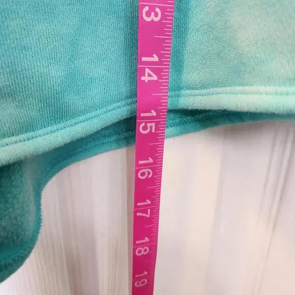 Victoria Secret ON POINT Aqua Tie-Dye Shorts- Size XL NWT - Picture 7 of 8